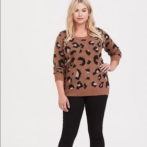 Torrid Animal Print Sweater 2X